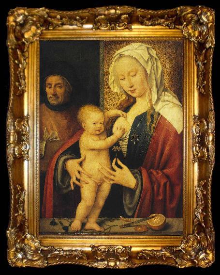 framed  Joos van cleve The Holy Family, ta009-2